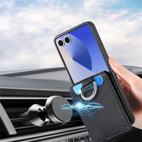 Чехол со слотом для карт и кольцом для Samsung Galaxy Z Flip7