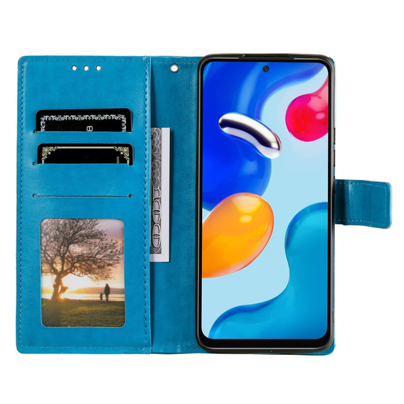 Чoхол Wallet до Xiaomi Redmi Note 11/11S, Mandala, Blue