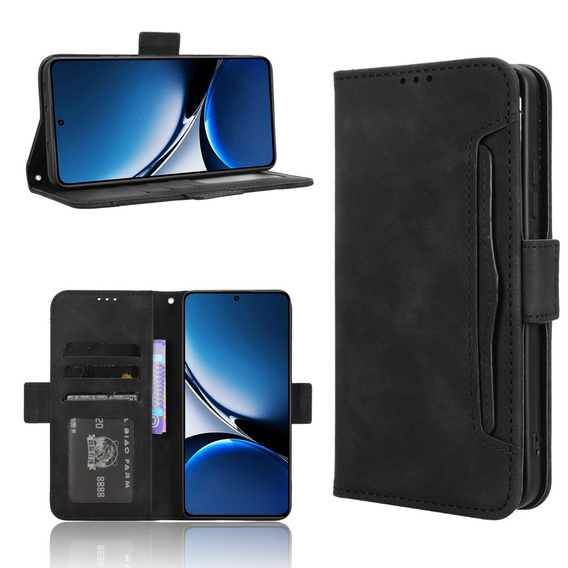 Откидной чехол для Xiaomi Poco X7 Pro 5G, Card Slot, чёрный