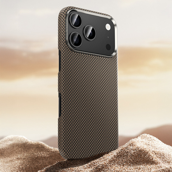 Чехол BENKS Kevlar для Samsung Galaxy S25 Ultra, для MagSafe, Carbon Fiber, чёрный