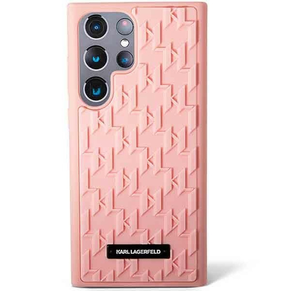 Чехол Karl Lagerfeld до Samsung Galaxy S23 Ultra, Saffiano Mono Metal, розовый