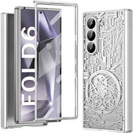 Чохол для Samsung Galaxy Z Fold6 5G, Mechanical Legend, сріблястий