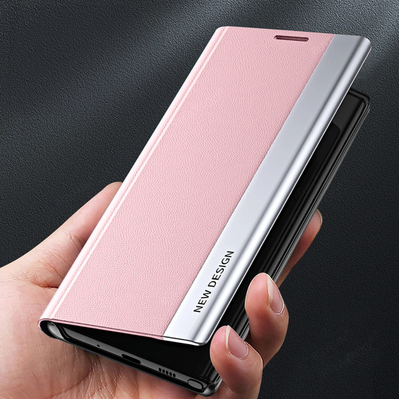 Откидной чехол для Honor Magic 6 Lite 5G, Side Magnetic, розовый