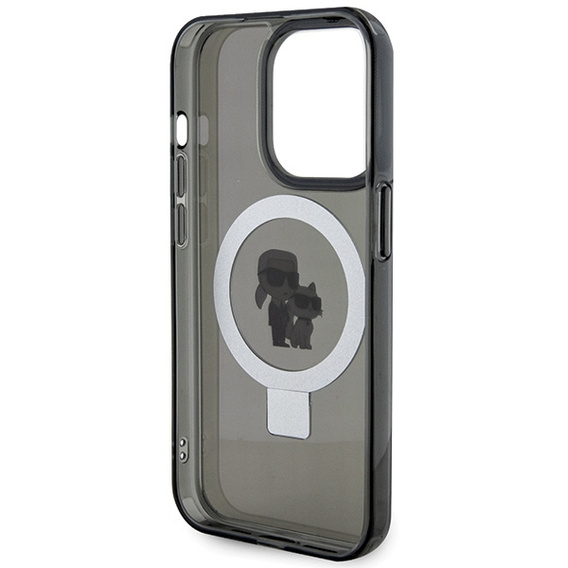 Чехол Karl Lagerfeld Ring Stand Karl & Choupette MagSafe для iPhone 15 Pro