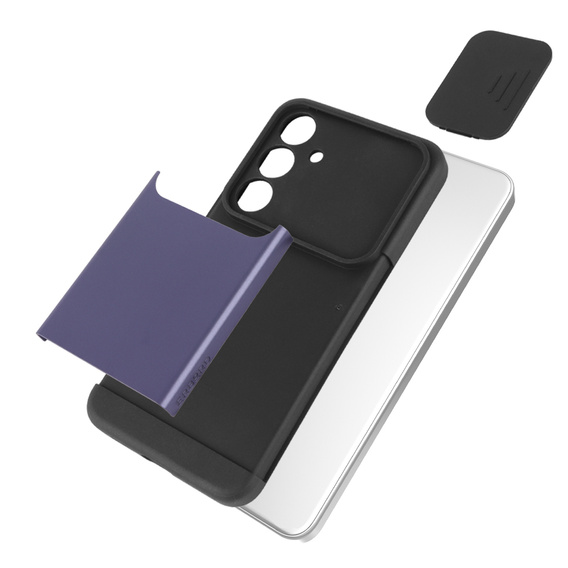 Чехол до Samsung Galaxy S24, ERBORD CamProtect Slide Camera, фиолетовый