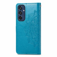 Откидной чехол для Samsung Galaxy M35, Mandala, синий