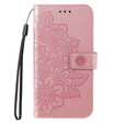 Чохол-книжка для Xiaomi Redmi Note 12 4G, Mandala Flower, рожевий