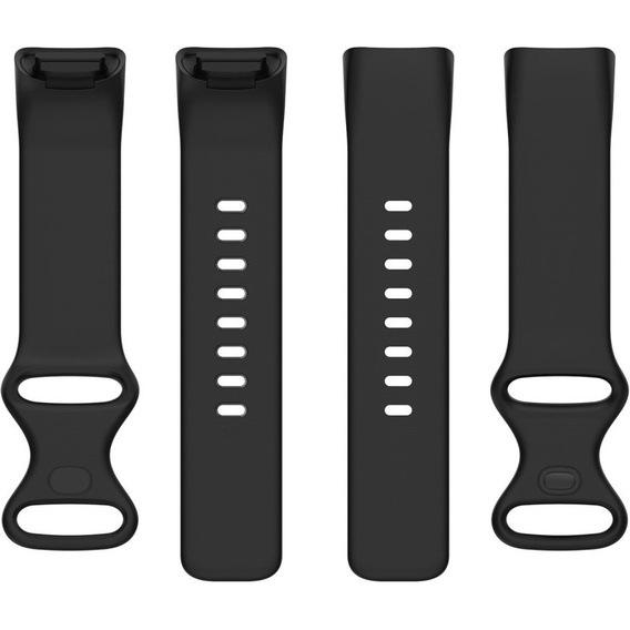 Резиновый браслет Softband для  Fitbit Charge 5 - Black