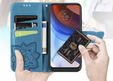 Откидной чехол для Oppo Reno 13F / Oppo Reno 13FS, Butterfly, синий