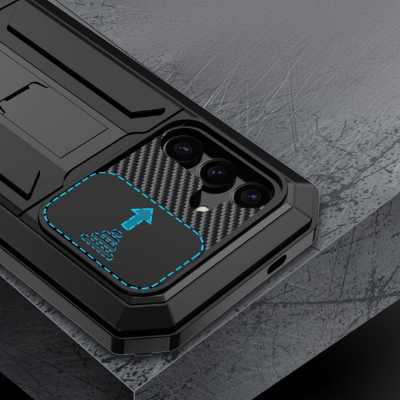 Броньований чохол для Samsung Galaxy S25+ Plus, R-JUST, чорний