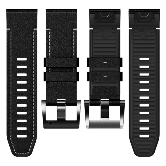 Кожаный ремешок Quickfit для часов Garmin Fenix 5X/6X/6X PRO/7X