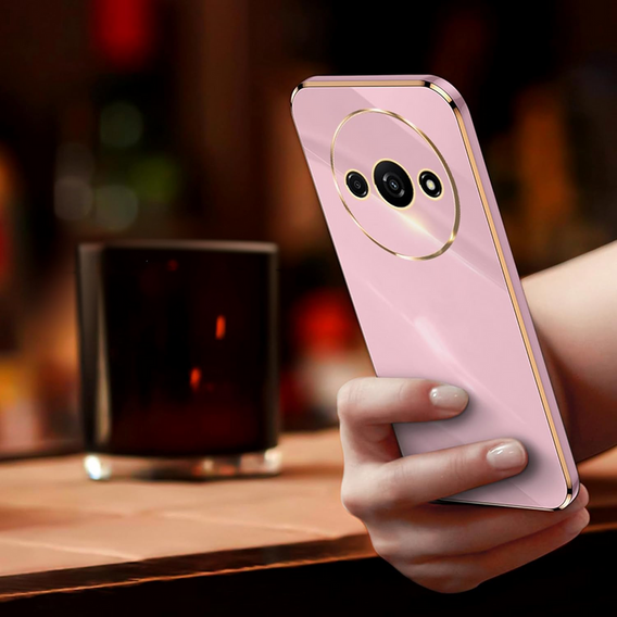 Чохол для Xiaomi Redmi A3, Glamour CamShield, фіолетовий