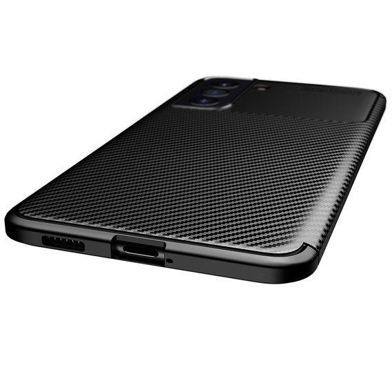 Чoхол до Samsung Galaxy S21 FE, Carbon Gel, чорний