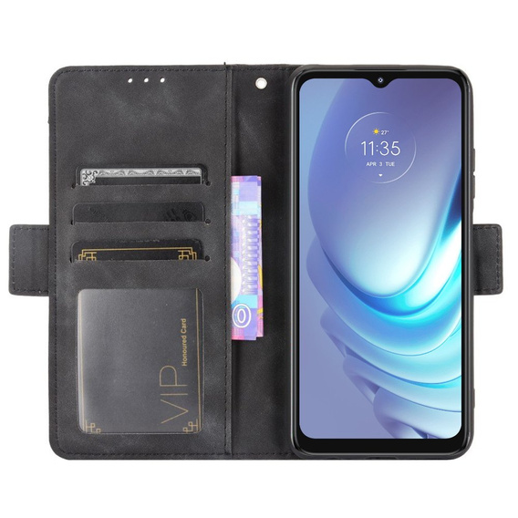 Откидной чехол для Motorola Moto G50, Card Slot, чёрный