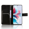 Откидной чехол для Oppo Reno 11F 5G, Crazy Horse Wallet, чёрный