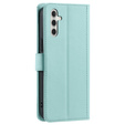 Чохол-сумка для Samsung Galaxy S25 FE, Rhombus Crossbody Leather, зелений