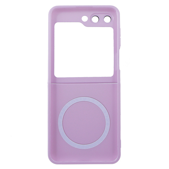 Чехол для ПК Samsung Galaxy Z Flip5 5G, для MagSafe, пурпурный