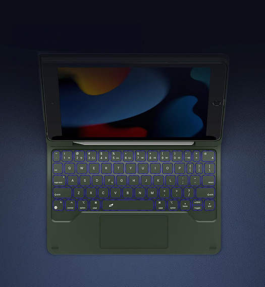 Чехол-клавиатура для iPad 7/8/9 10.2, Dexnor Magnetic Keyboard Touchpad, чёрный
