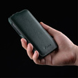 Чохол MELKCO для iPhone 15, шкіряний, фліп, чорний