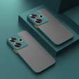 Тонкий корпус для Xiaomi Poco F6, Slim, прозрачный / зеленый
