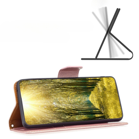 Чохол-книжка для Samsung Galaxy A54 5G, Wallet Litchi Magnet, рожевий rose gold