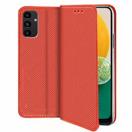 Чехол для Samsung Galaxy M15 5G, Smart Magnet, красный + 9H стекло