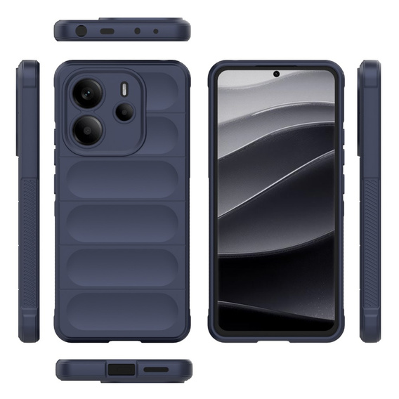Чoхол до Xiaomi Redmi Note 14 4G, Gaming Shockproof, темно-синій