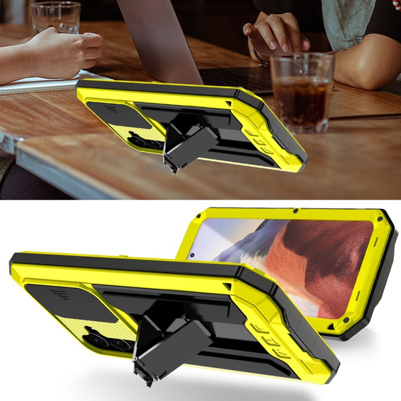 Бронированный чехол для Samsung Galaxy S25, R-JUST, жёлтый