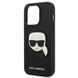 Чехол Karl Lagerfeld до iPhone 14 Pro Max, Saffiano Karl's Head Patch, чёрный