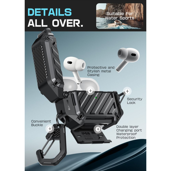 Защитный чехол Supcase Unicorn Beetle Pro MagSafe IP68 для Apple AirPods Pro 3