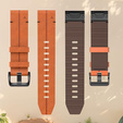 Кожаный ремешок Quickfit для часов Garmin Fenix 5X/6X/6X PRO/7X