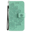 Откидной чехол для Samsung Galaxy S21 FE, Mandala, зелёный
