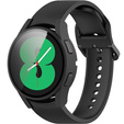 Силиконовый футляр со встроенным защитным стеклом до Samsung Galaxy Watch4 40mm, Black