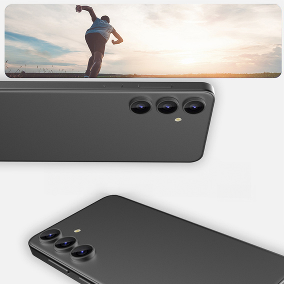 2x закаленное стекло ERBORD OPTIK Pro для камеры Samsung Galaxy S24, чёрный