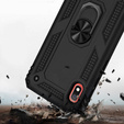 Бронированный Чехол до Samsung Galaxy A10, Nox Case Ring, чёрный