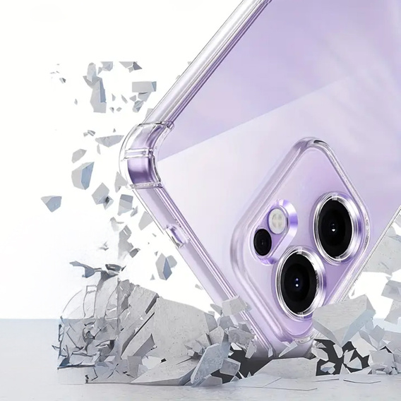 Чохол для Oppo Reno 14F, посилений, із захистом камери, прозорий