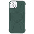 Чехол для iPhone 15 Plus, ERBORD Armor Mag, зелёный