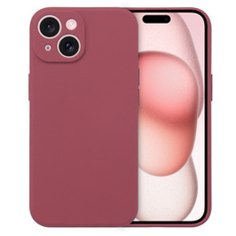 Чехол до iPhone 15, Silicone Lite, красный