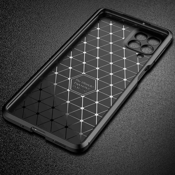 Чехол до Samsung Galaxy M53 5G, Carbon Gel, чёрный