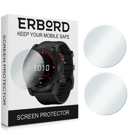 Защитное стекло 2х Erbord для дисплея смарт часов Garmin Fenix 7X / 7X Solar
