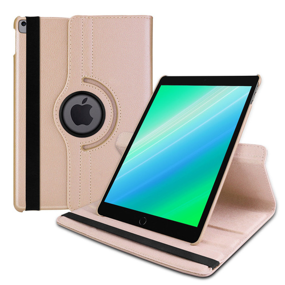 Чехол для iPad 10.9 2022 10 Gen TB330FU 10.95", вращающийся на 360, золотой