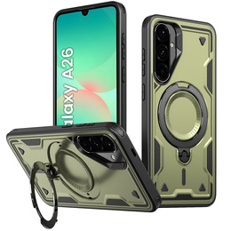 Чохол для Samsung Galaxy A26, Military MagSafe, зелений