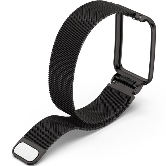 Металический браслет с чехлом для часов Xiaomi Mi Band 7 Pro, Black