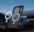 Чохол для Samsung Galaxy S21 FE, для MagSafe, ERBORD Matt Case, чорний + захисне скло