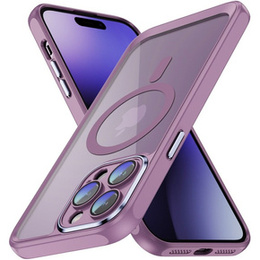 Чохол для iPhone 15 Pro Max, ERBORD Impact Guard, MagSafe, фіолетовий