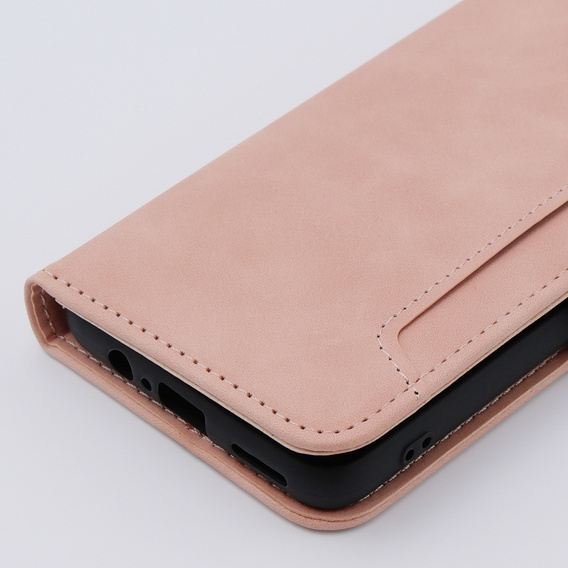 Откидной чехол для Motorola Moto G54 5G, Card Slot, розовый