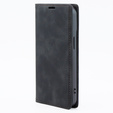 Чехол для iPhone 15, ERBORD Vintage, бумажник с клапаном, чёрный