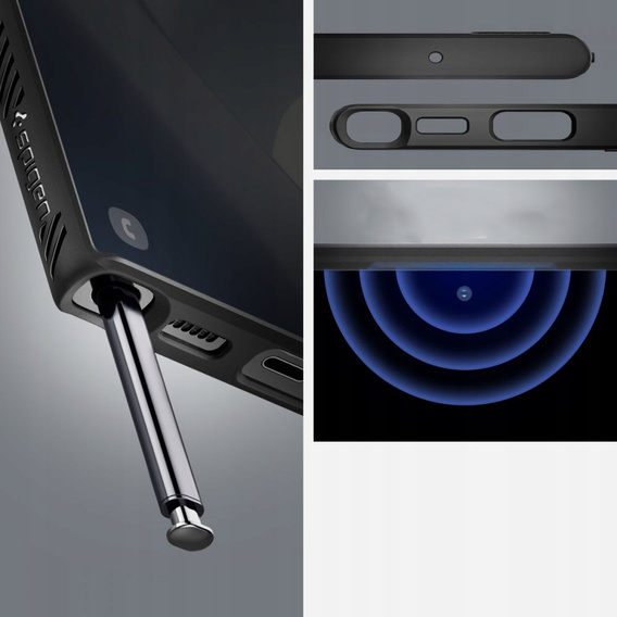 Чoхол Spigen до Samsung Galaxy S22 Ultra, Liquid Air, чорний