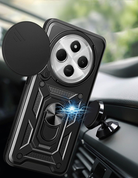 Чехол NOX Camera Slide Xiaomi Redmi 14C / Xiaomi Poco C75, CamShield Slide, чёрный