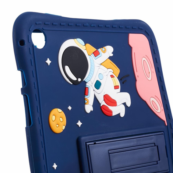 Детский силиконовый чехол для Samsung Galaxy Tab A9+ X210 / X215 / X216B, Armoured, Astronaut, темно-синий